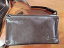 暇步士（Hush Puppies）男士单肩包斜挎包新款时尚户外通勤真皮邮差包牛皮小背包送男友 咖色窄肩带HA-2011708W-5010z 实拍图