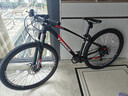 千里达（TRINX） X7铝合金山地车自行车禧玛诺22速线控气叉油刹成人男女单车 X7PRO哑黑蓝红 -筒轴 29*15英寸 实拍图