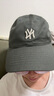 MLB棒球帽子男女通用韩版软顶休闲洋基队遮阳送礼CP77 炭灰小白标NY 实拍图
