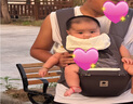 babycare腰凳婴儿背带多功能减震四季抱娃神器解放双手透气轻薄款卡斯尔灰 实拍图