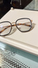 WAN XIN防蓝光眼镜框配近视镜片送男女时尚金属TK1 31306黑银 配万新1.60较薄非球面树脂镜片 实拍图