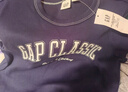 盖璞男女装2025春季新款纯棉字母印花logo短袖T恤上衣美版797924 藏蓝色 M 美码 L亚洲码180/96A 实拍图