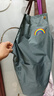 时尚新款背带式防水防油厨房家用男女可用围裙洗碗做家务大兜 防水背带皮标彩虹蓝色 实拍图