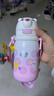 babycare小白熊儿童保温杯婴幼儿宝宝水杯幼儿园1-3岁学饮吸管杯外出水壶 赠直通吸嘴-背带款玛拉雅粉 450ml 实拍图