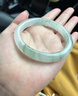 陛玉玉手镯天山翠飘绿玉镯子附鉴定证书 58-59圈口 实拍图
