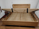 源氏木语精选实木床现代简约橡木储物箱体床北欧卧室家具双人床 橡木原木色离地款床1.8*2m(不含垫) 实拍图
