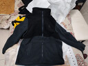 骆驼（CAMEL）三防冲锋衣户外登山服防风防水防污三合一运动外套 AD12263514X抓绒内胆幻影黑男女 XL 实拍图