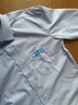 中国建筑免烫竹纤维蓝色长短袖衬衫中建五局八局工作服男女工作服 蓝色 男长袖 4XL 实拍图