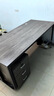 华莱德办公桌加厚桌面桌经理桌电脑桌简约现代主管桌子办公室电脑桌家用 【灰橡木+黑架】 【100*60*75】无柜款+主机托 实拍图