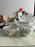高颜值家用银杏时光米饭碗大面碗陶瓷餐具家用新骨瓷陶瓷碗 银杏时光 4.5英寸4个碗 实拍图