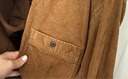 优衣库女装灯芯绒衬衫式茄克/长袖外套480318 36 褐色 XL /165/92A 实拍图