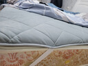 水星家纺床垫乐肤绒加厚软床垫保暖吸湿床垫子可折叠床褥1.8米床 素灰色 实拍图