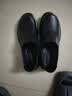 头层牛皮男士皮鞋软皮软底新款套脚百搭商务休闲鞋一脚蹬男鞋大码 黑色单鞋 42 (260mm) 实拍图