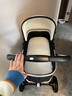 纽贝耳newber婴儿车 婴儿推车 婴儿车0-3岁用折叠可坐可躺带减震 可换向 黑白 防风保暖罩+防蚊罩+护脊板 实拍图