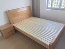 原始森林 榉木床 全实木床双人床加厚简约实木大床榉木家具原木床主卧婚床 单床 标配版:1.5*2.0米-2.7cm厚榉木床边+杉木龙骨+松木床板 实拍图