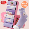 浪莎儿童袜子女童春秋四季中筒棉袜舒适透气学生袜可爱中大童耐穿袜子 实拍图