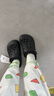 卡骆驰（CROCS）贝雅克骆格保暖拖鞋|205969 黑色-060 36/37(220mm)  实拍图