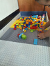 童梦乐儿童积木桌1-3岁积木游戏桌3-12岁兼容乐高大小颗粒多功能玩具桌 106桌+2椅+300大+汽车+滑道+乐园 实拍图