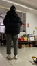 高梵黑金鹅绒服抱抱5.0四格短款女士时尚运动休闲羽绒服 黑色 S 实拍图