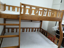 临稚胡桃木 儿童上下床实木高低床双层床上下铺床两层木床子母床 爬梯款 上铺宽1.3米下铺宽1.5米 实拍图