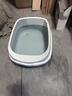 疯狂的主人猫砂盆中号半封闭式猫厕所防外溅猫沙盆幼猫成猫猫屎盆猫咪用品 实拍图