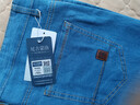 【轻薄透气】冰丝牛仔裤男春夏薄款直筒弹力休闲百搭舒适裤子男装 923浅蓝弹力 34 码（建议体重150-160斤） 实拍图