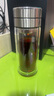 希诺双层玻璃杯男茶水分离杯高档泡茶杯子车载水杯XN-9338本色 290mL 实拍图