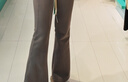 蕉下（beneunder）高弹高暖微喇裤加绒休闲裤女修身裤子喇叭保暖塑型百搭EL111 实拍图