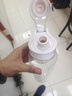 齐心（COMIX）运动水杯加厚防摔1000ML大容量水壶男女学生户外健身便携刻度茶水分离杯子 LF102白 实拍图