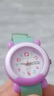 名瑞儿童手表女孩石英表学生手表防水夜光指针环保表带男孩男童表 绿紫宝宝款 实拍图
