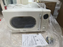 美的（Midea）微波炉复古奶油风微波炉小型家用20L易清洁解冻五档速热均匀加热全自动多功能一体迷你M2F转盘式 M2F复古奶油风微波炉 20L 实拍图