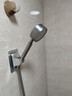JOCBO【德国】304不锈钢增压花洒通用接口高压单头花洒头手持淋浴花洒 不锈钢花洒+1.5米防爆管+底座 实拍图