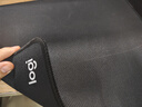 罗技（Logitech）办公游戏锁边鼠标垫 电竞鼠标垫 3MM细面加厚游戏办公小号鼠标垫  笔记本电脑橡胶防滑 曜石黑鼠标垫（250*300*3MM） 实拍图
