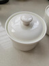 斯凯绨（Sky Top）陶瓷碗带盖炖盅骨瓷隔水汤盅蒸蛋羹燕窝盅家用单人份纯白250ml 实拍图