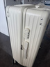 SOO行李箱多功能箱包拉杆箱学生大容量旅行密码箱皮箱杯架白色26英寸 实拍图