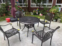 凤朝皇户外桌椅欧式庭院铸铝餐桌椅套装室外别墅露天阳台休闲茶桌椅组合 东方明珠丨全铸铝丨升级可拆装 实拍图