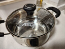 爱仕达（ASD）汤锅 304不锈钢小汤锅 蒸锅复底炖煮锅 20CM燃气电磁炉通用奶锅B1 实拍图