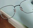 蔡司（ZEISS）镜片近视眼镜框男超轻纯钛大框眼镜架可配度数防蓝光散光变色眼睛 简约大框 银色 镜架 实拍图