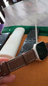MSSM适用苹果手表表带apple watch小牛皮iwatch S11/ultra3/S10/9/8/SE3针扣真皮表带 咖色42/41/40/38 实拍图