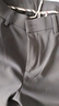 罗蒙四面弹冰丝免烫商务直筒休闲裤男士春夏款中青年宽松男裤西装裤 2K036337灰色 【春秋款】 29 （2尺2） 实拍图