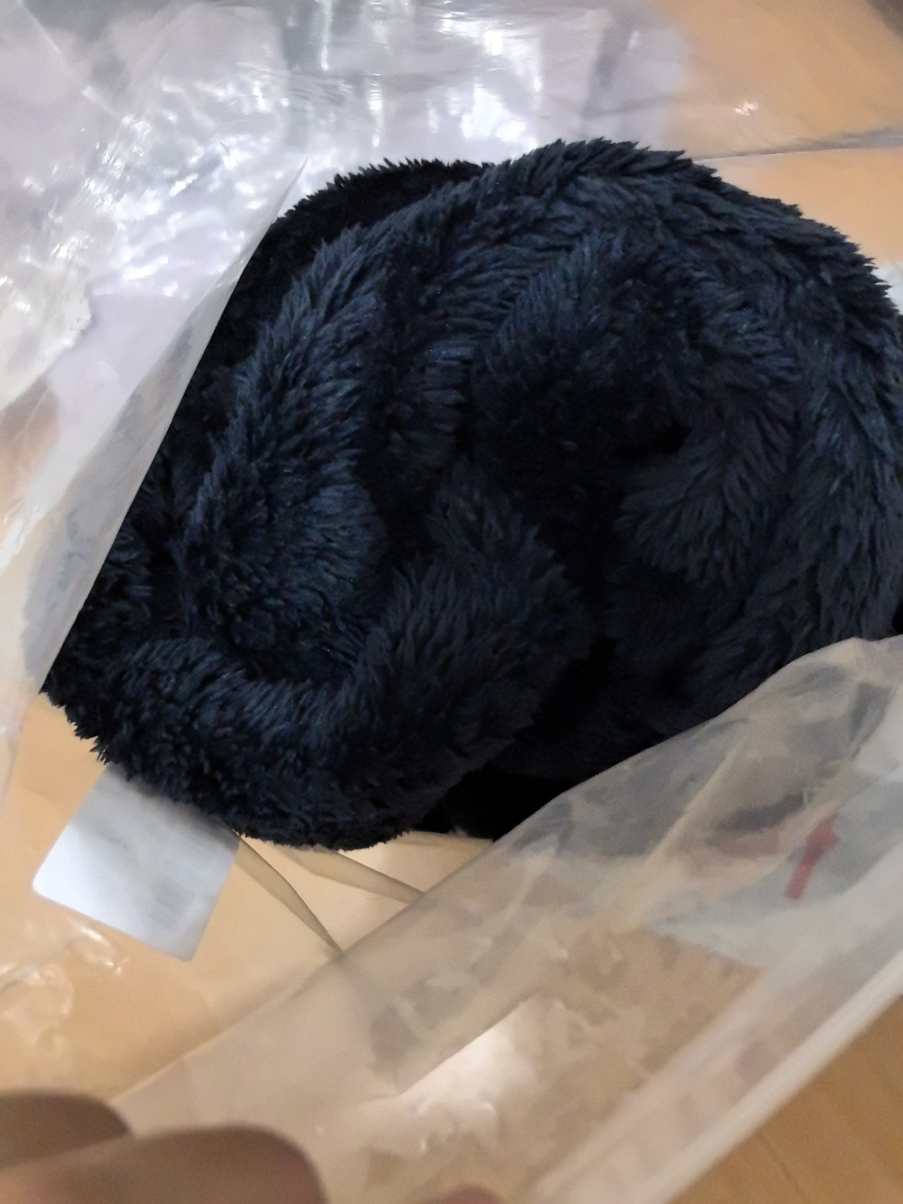 红豆居家法兰绒睡裤男秋冬蓬松阳光绒柔软舒适男士家居裤 JBJ821 暗夜蓝 175/82A  实拍图