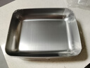 不锈钢保鲜盒冰箱专用带盖密封便当盒饭盒收纳冷冻菜盘果盘烤鱼盘 【带盖】3个装 实拍图