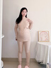 爱宝适孕妇秋冬秋衣秋裤月子服德绒保暖套装产妇喂奶哺乳衣卡其XL码M461 实拍图