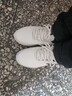 特步运动鞋男鞋跑步鞋冬季加绒皮面防水轻便减震休闲慢跑鞋棉鞋白色 实拍图