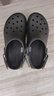 卡骆驰经典特林洞洞鞋男女同款拖鞋耐磨休闲鞋|206340 黑色-001 43 (270mm) 实拍图
