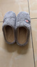 大嘴猴（Paul Frank）棉拖鞋男情侣时尚简约厚底家居保暖冬季拖鞋PF6661 实拍图