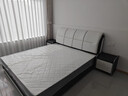 香丽华庭 皮床现代北欧大小户型双人床简约婚床实木软体床卧室家具 床+3D天然乳胶弹簧床垫+床头柜*2 1.8米*2米框架结构款(升级床板) 实拍图