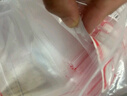 登比白边自封袋【加厚20丝】10号24*35cm/50只防水食品PE透明密封袋 实拍图