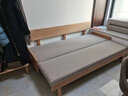实木沙发床可折叠两用伸缩床小户型单双人坐卧推拉客厅多功能沙发 【75cm-展开130cm】胡桃色 实拍图
