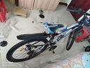金武端自行车成人山地车公路赛车单车骑行变速超轻越野中学生初中青少年 旗舰版-辐条轮-黑蓝色 26寸27速 实拍图